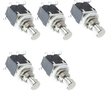 ESUPPORT 6Pin DPDT Momentary Stomp Foot Switch Pedal Guitar Push Button Metal True Bypass