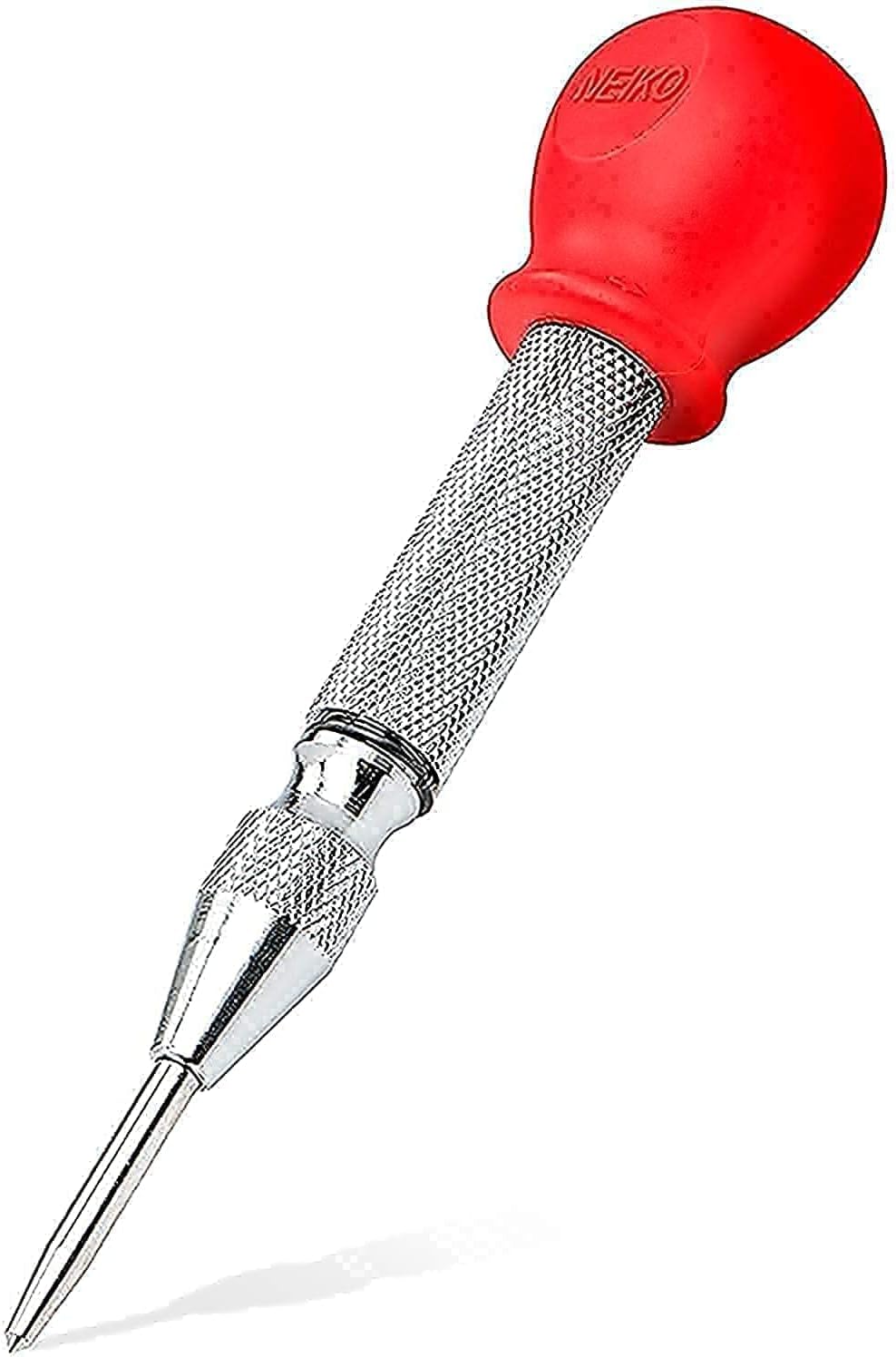 NEIKO 02638A 5-Inch Automatic Center Punch for Metal, Adjustable Impact Spring Loaded Cent