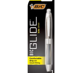 BIC Glide Ultra Comfort Retractable Ballpoint Pens, Medium Point (1.0mm), Black, Assorted