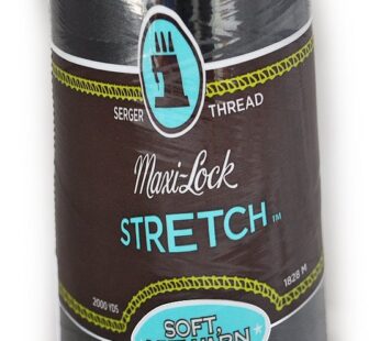 A&E Maxi Lock Stretch Textured Nylon Black Serger Thread MWN-32002