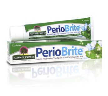 Nature’s Answer Periobrite Toothpaste, 4 Ounce | Whitens Teeth | Freshens Breath | Removes