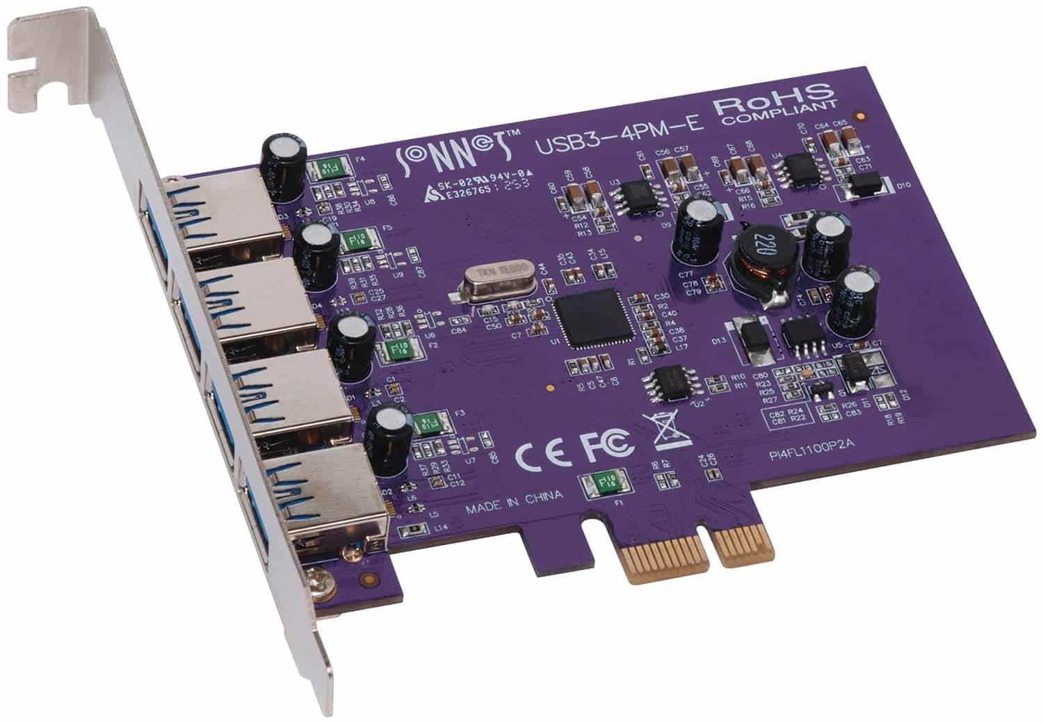 Allegro Type A USB 3.2 | 3.0 PCIe 4-Port PCIe Card (Mac and Windows Compatible)