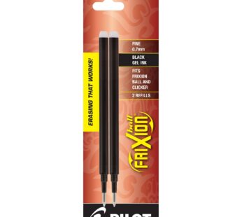 PILOT FriXion Gel Ink Refills for Erasable Pens, Fine Point, Black Ink, 2-Pack (77320)
