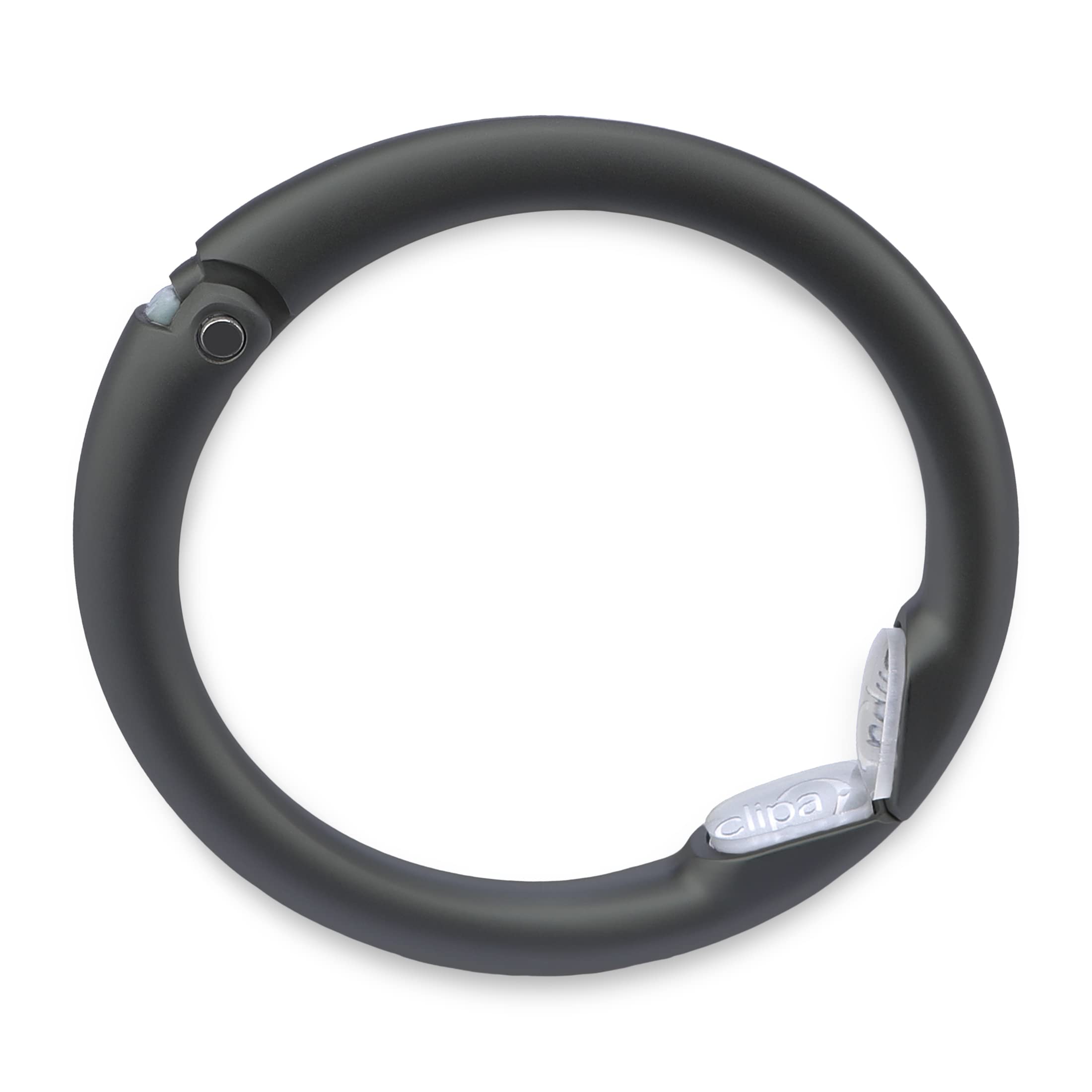 Clipa Bag Hanger - Polished Gold PVD - The Ring That Opens Into a Hook and Hangs in Just 1 - Image 2