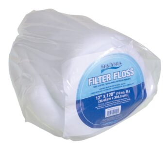 Seapora 4040 Filter Floss Aquarium Filter Pad, 10 sq. ft./12″ x 120″
