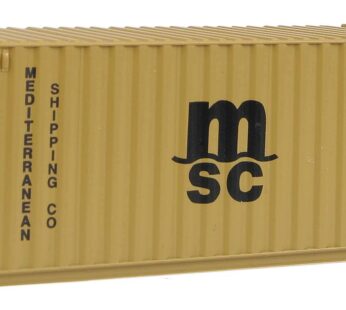 Walthers SceneMaster RS MSC BRN Container, 20′, Mediterranean Shipping Co.