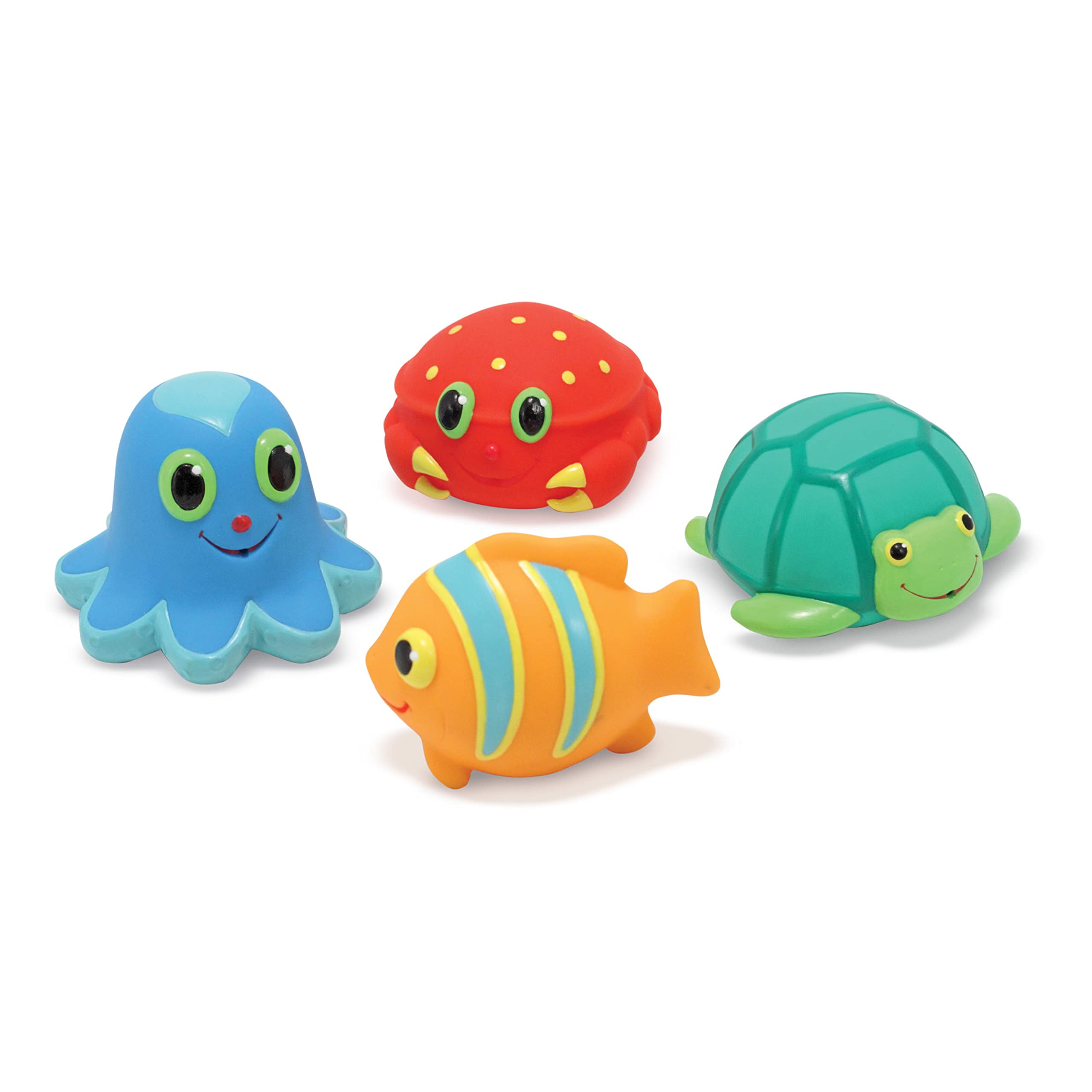 Melissa & Doug Sunny Patch Seaside Sidekicks Squirters With 4 Squeeze-and-Squirt Animals -