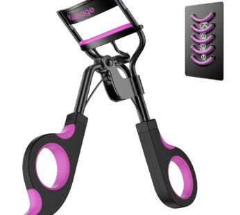Kaasage Eyelash Curler with Pads – Lash Curler with 5 Extra Silicone Replacement Pads, Ach