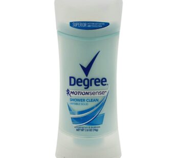 Degree Deodorant Womens Motion Sense Shower Clean Invisible Solid 2.6oz