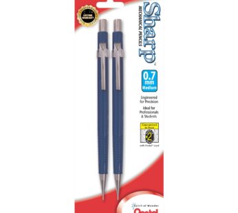 Pentel? Automatic Sharp? Mechanical Pencils, 0.7 mm, Blue, Pack Of 2