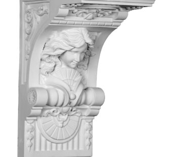 Ekena Millwork COR08X06X12HE 8″ W x 6″ D x 12″ H Hestia Corbel, White