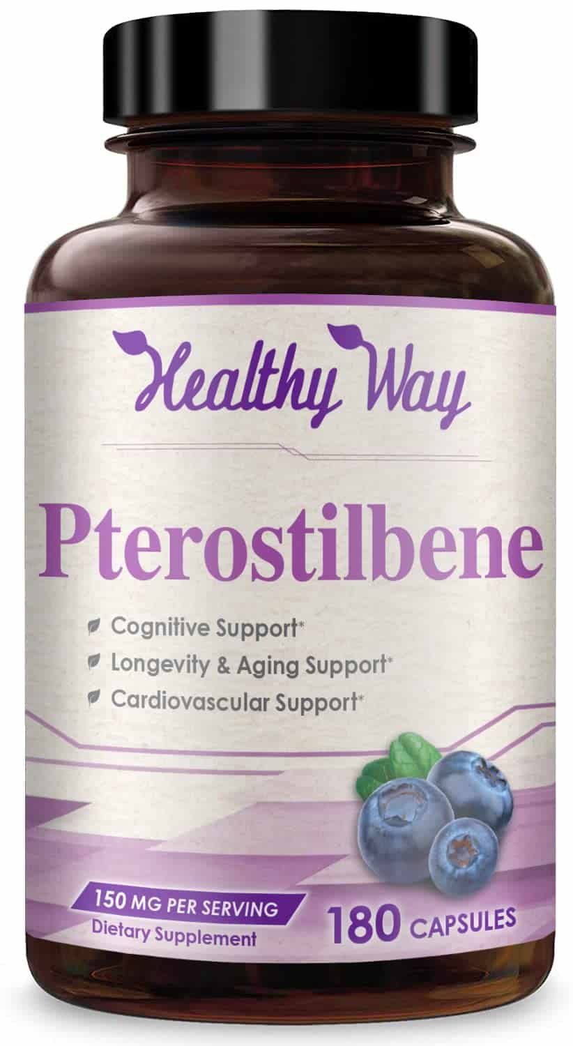 Healthy Way Pterostilbene 150 mg, 180 Capsules