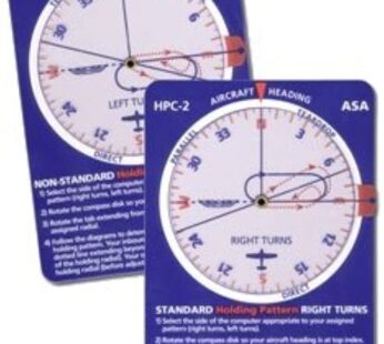 ASA Holding Pattern Computer With Standard and Non-Standard Holding Pattern for Aviation