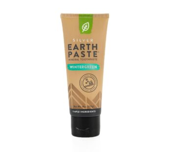 Redmond Earthpaste with Silver – Natural Non-Fluoride Toothpaste, 4 Ounce Tube (Wintergree