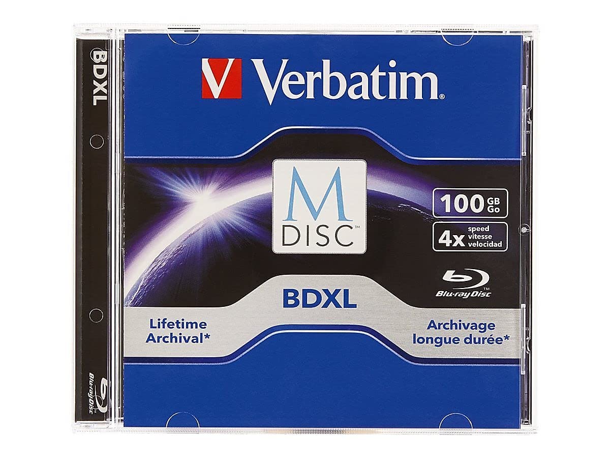 Verbatim M DISC BDXL 100GB 6X with Branded Surface Blank Blu-Ray Recordable Media ? 1pk Je - Image 2