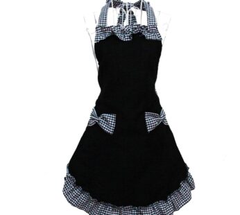 Hyzrz Cute Retro Lovely Vintage Ladies Kitchen Flirty Vintage Aprons for Women Girls with