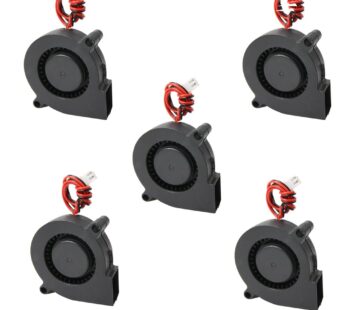 Comidox 5Pcs Black Brushless DC Cooling Blower Fan 5015S 5V 0.1-0.3A 50x15mm