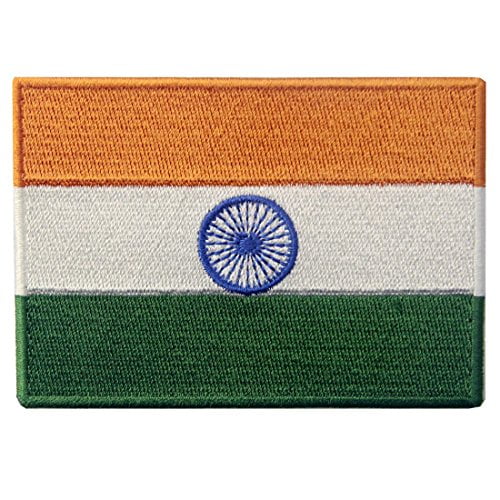 India Flag Embroidered Emblem Indian Iron On Sew On National Patch