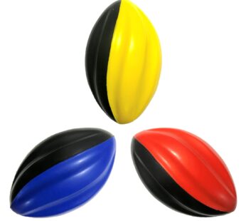 LMC Products Mini Football 3-Pack – 5 Spiral Foam Football Small Footballs for Kids – Min