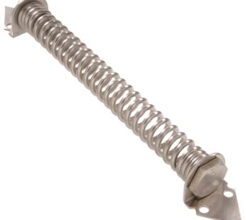 Hardware Essentials 851838 Stainless Steel Self-Closing Gate Spring, Adjustable Tension, 1