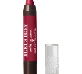 Burt’s Bees 100% Natural Origin Moisturizing Matte Lip Crayon,Napa Vineyard – 1 Crayon