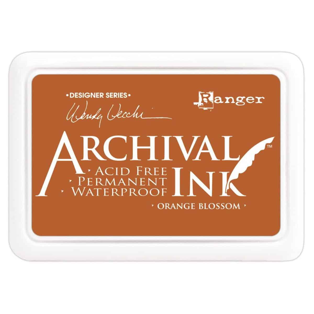 Ranger Wendy Vecchi Archival Ink Pad, Orange Blossom