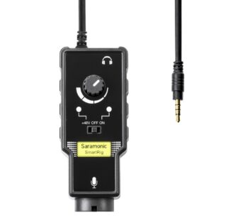 Saramonic Smartrig II XLR Microphone & 6.3mm Guitar Adapter with Phantom Power Preamp Ampl