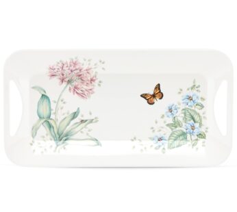 Lenox Butterfly Meadow Melamine Hors D’Oeuvres Tray, 1 Count (Pack of 1)