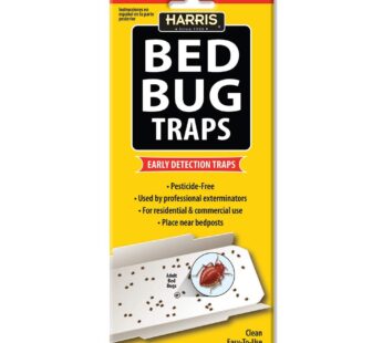 Harris Bed Bug Early Detection Glue Traps (4/Pack)