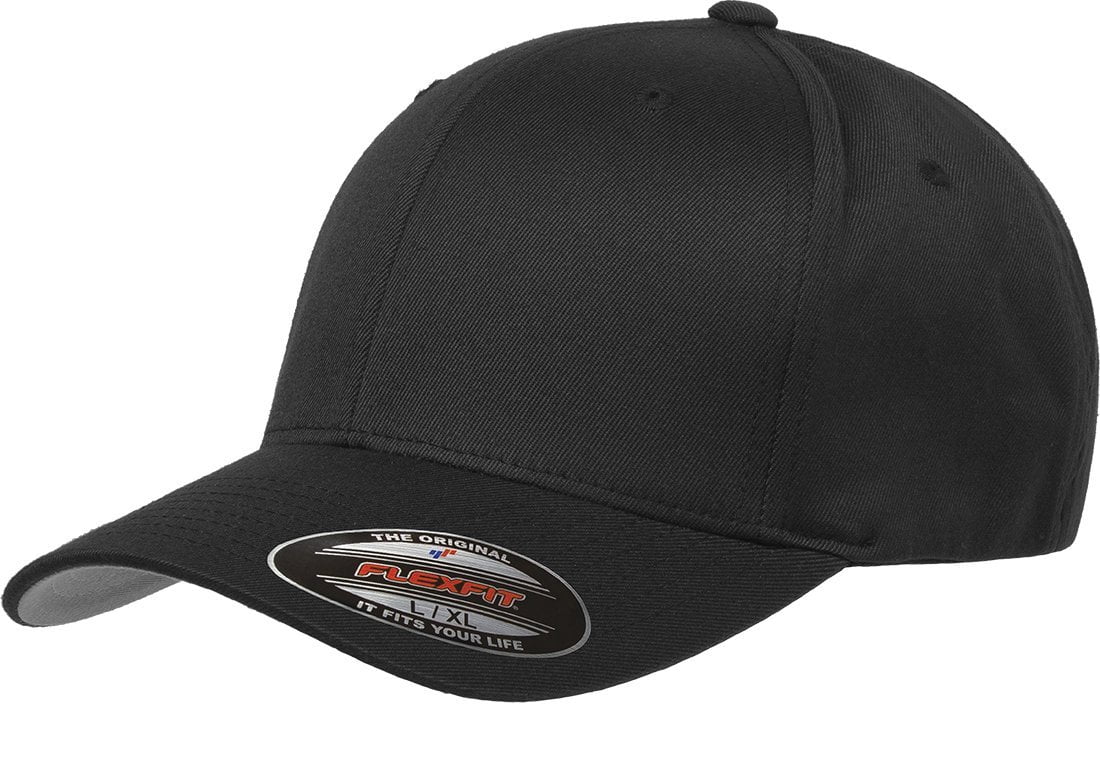 Flexfit Men's Athletic Baseball Fitted Cap, Black, S/M