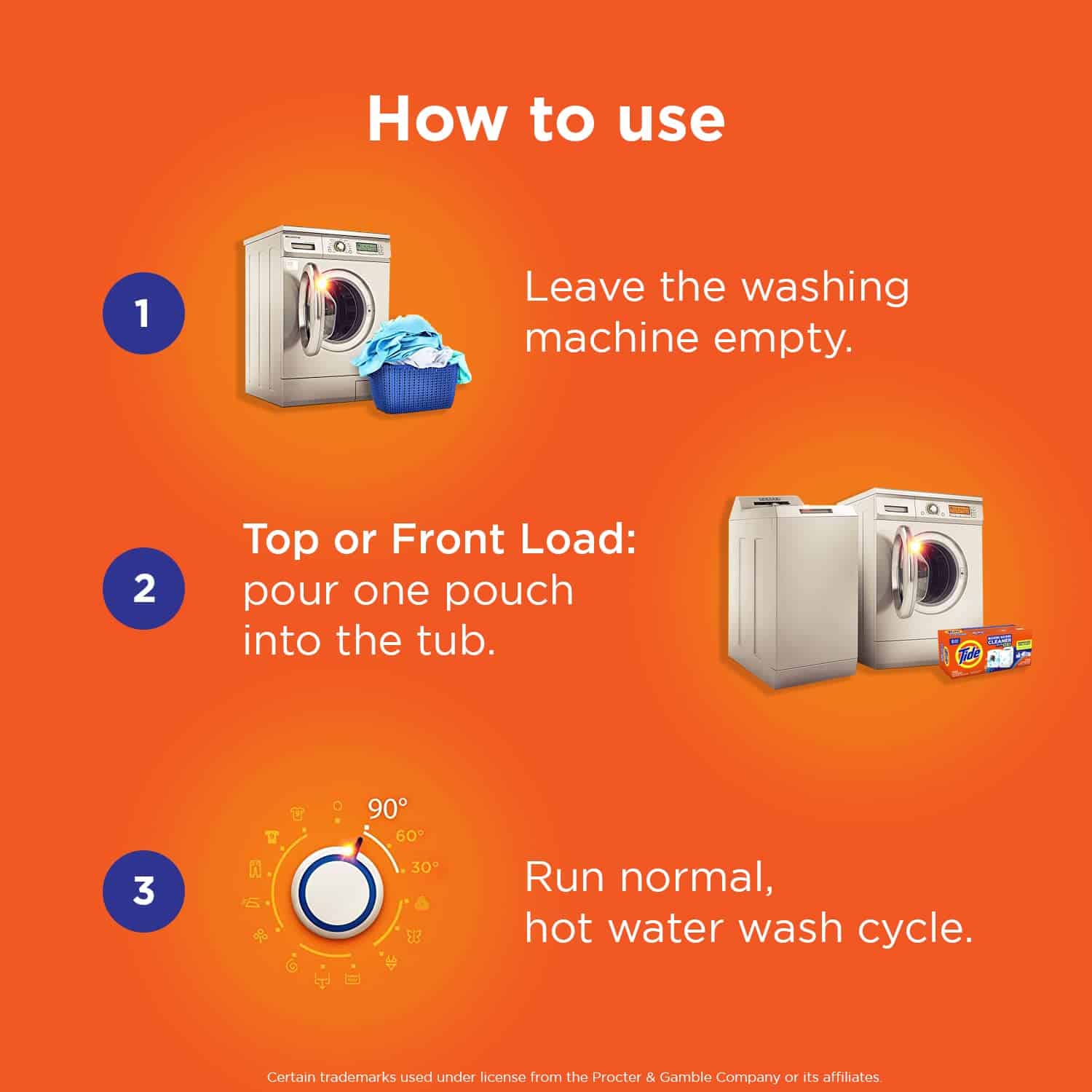 Washing Machine Cleaner by Tide, Washer Machine Cleaner with Oxi for Front and Top Loader - Image 4