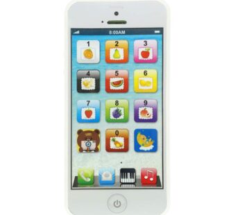 YOYOSTORE Phone Toy Play Mobile Cell Phone Music Learning for Child Toddle Baby Kid (White
