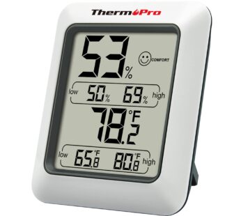 ThermoPro TP50 Digital Hygrometer Indoor Thermometer Room Thermometer and Humidity Gauge w