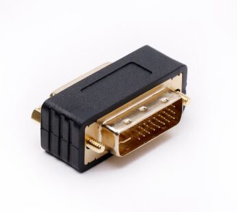 KingDee DVI-D Male to DVI-I Female Port Saver Adapter Compact Size Gold Plated