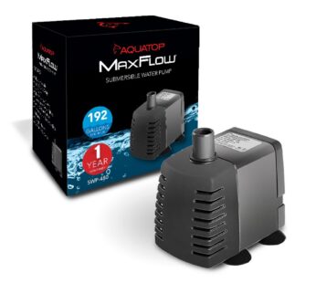 Aquatop MaxFlow Submersible Aquarium Pump 192 GPH Adjustable Flow, for Fish Tanks, sumps a