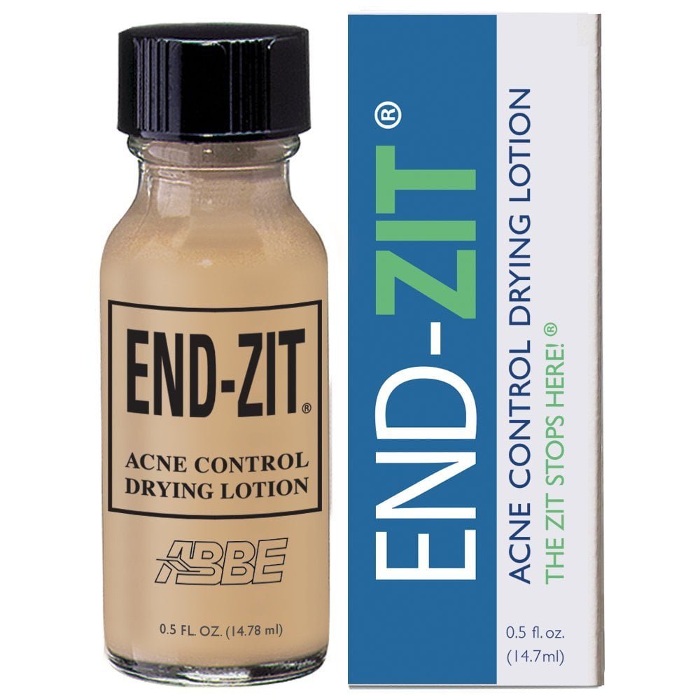 End-zit Acne Control Drying Lotion (Medium/Dark), 0.5 Ounce