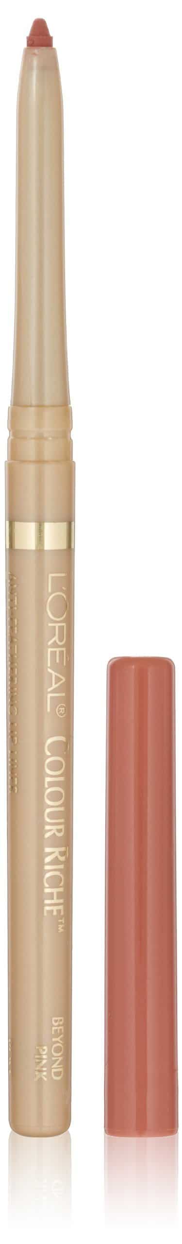 L'Oreal Paris Colour Riche Lip Liner with Omega 3 and Vitamin E, Beyond Pink, 0.007 oz.