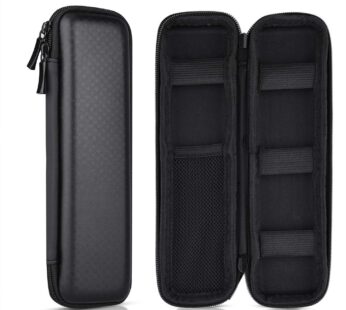 KUUQA Black Pencil Case EVA Hard Shell Pen Case Holder for Executive Fountain and Stylus T