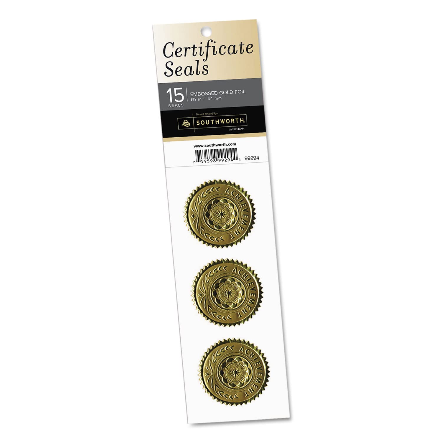 Southworth Award/Certificate Seals, Gold, Pack of 15 - Image 2