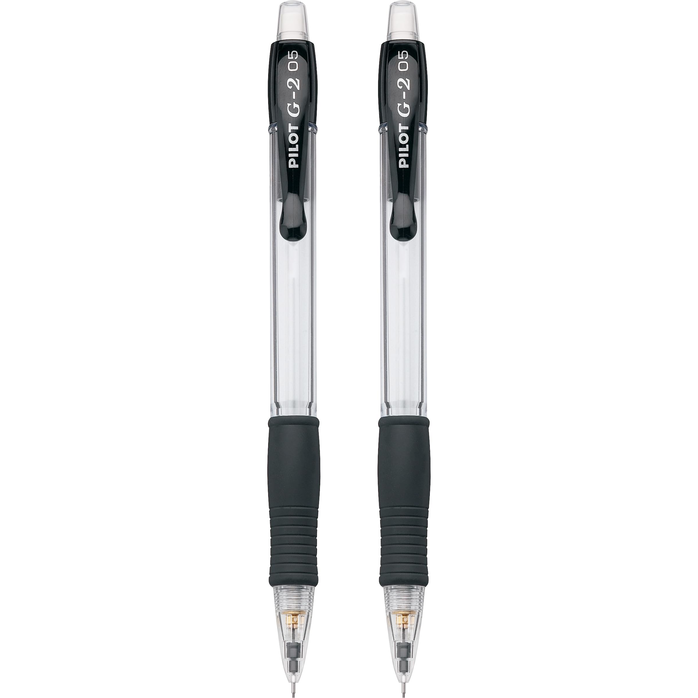 Pilot, G2 Mechanical Pencils, 0.5mm HB Lead, Clear Barrel, Pack of 2 - Image 3