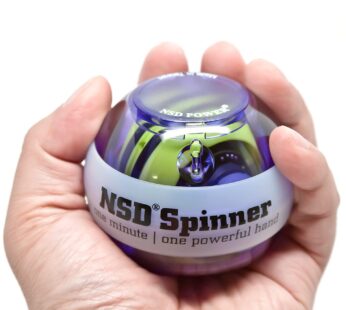 NSD Roll ‘N Spin Rainbow Lit AutoStart Spinner Gyroscopic Wrist and Forearm Exerciser with