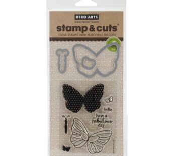 Hero Arts DC134 Stamp & Cut, Butterflies