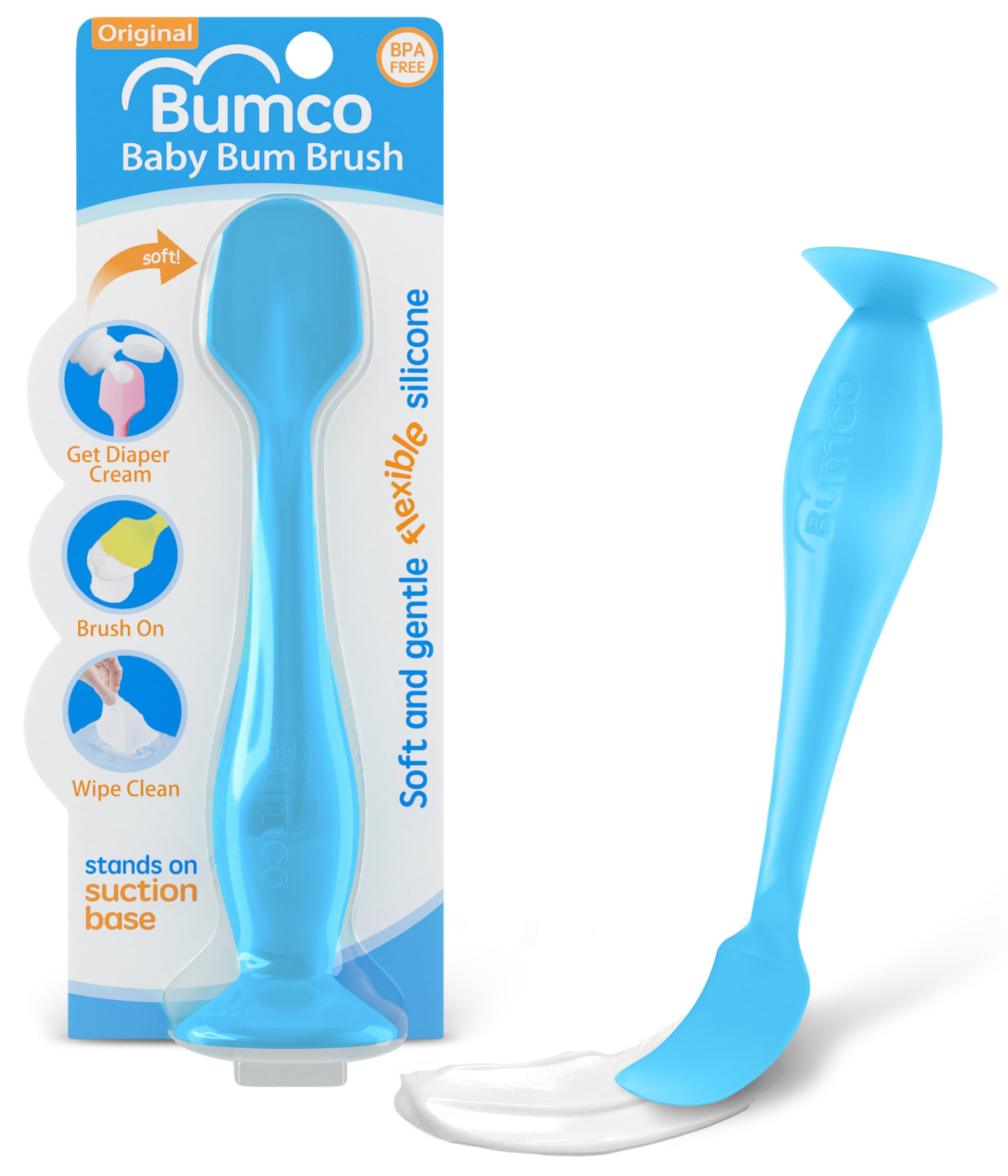 Bumco Diaper Cream Spatula - BPA-Free Butt Paste Diaper Cream Applicator, Soft & Flexible - Image 2