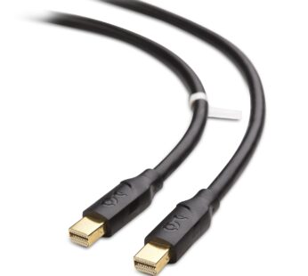 Cable Matters 4K Mini DisplayPort to Mini DisplayPort Cable in Black 6 Feet – Not a Replac