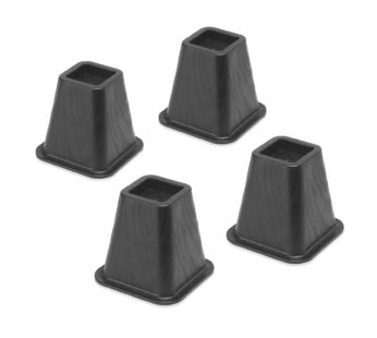 Whitmor Bed Risers – Black (Set of 4)