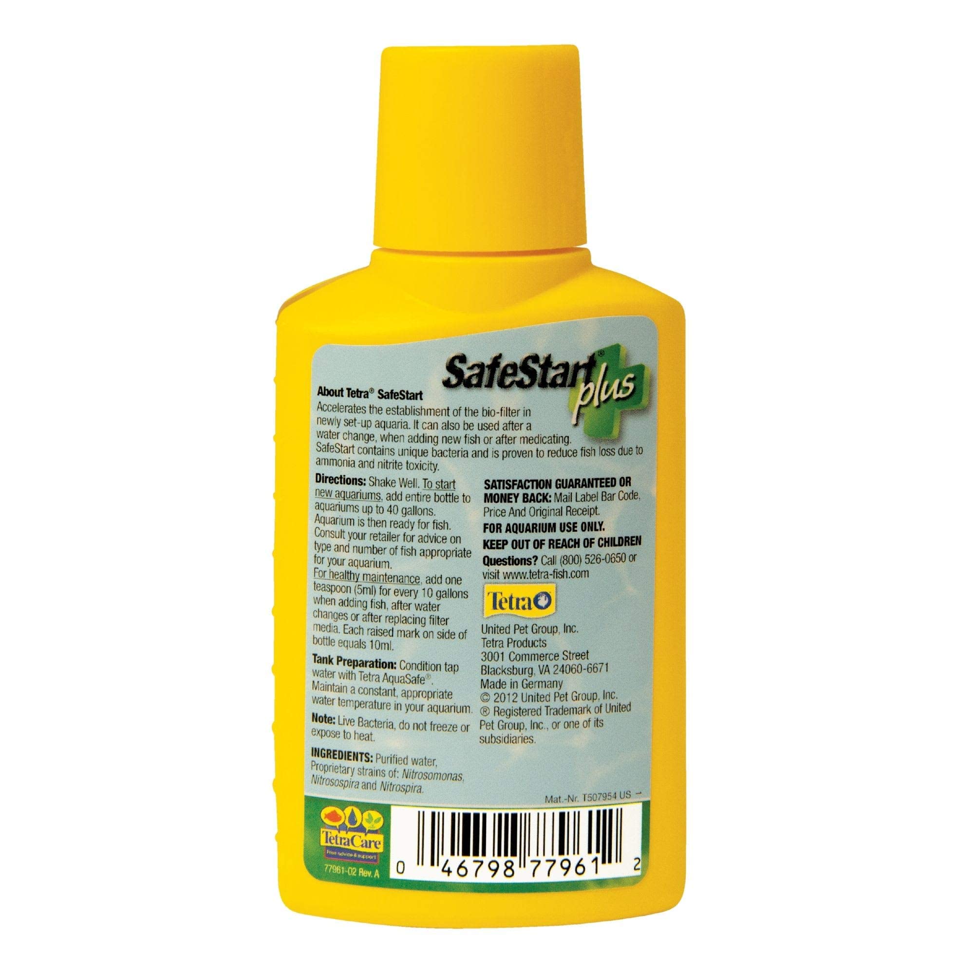 Tetra SafeStart Plus, For Newly Set-Up Fish aquariums, 100 ml, 3.38-Ounce - Image 2