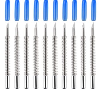HQMaster 60 Degree Vinyl Cutter Blades Lettering Blade for Graphtec Cutting Plotter, Blue