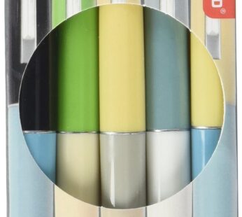 Kikkerland Retro Pens, Set of 5, Multi (4308-A)