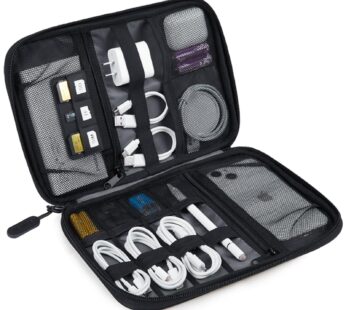 BAGSMART Electronics Organizer Travel Case, Small Cable Organizer Bag for Essentials, Tech