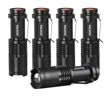Kootek Mini LED Flashlights Pocket Pen Flashlight 5 Pack Ultra Bright 300 Lumens Handheld
